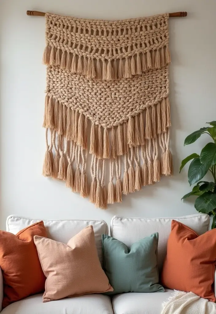 15 DIY Wall Art Projects That'll Transform Your Space on a Budget (You Won't Believe #7!) - 12. Woven Wall Tapestries