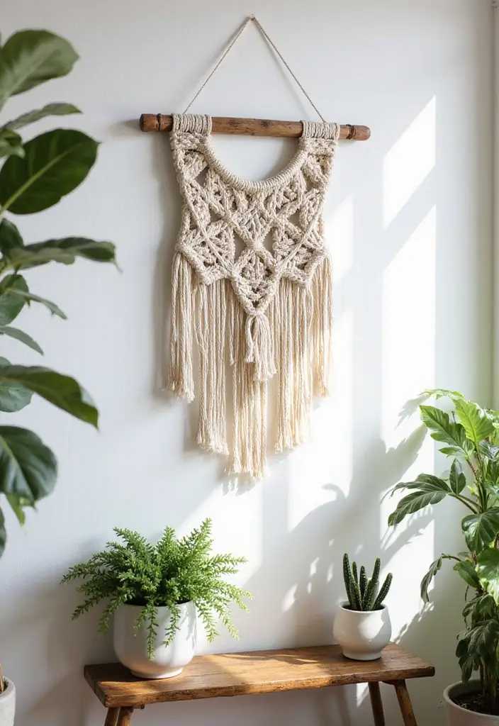 15 DIY Wall Art Projects That'll Transform Your Space on a Budget (You Won't Believe #7!) - 3. Macramé Wall Hangings