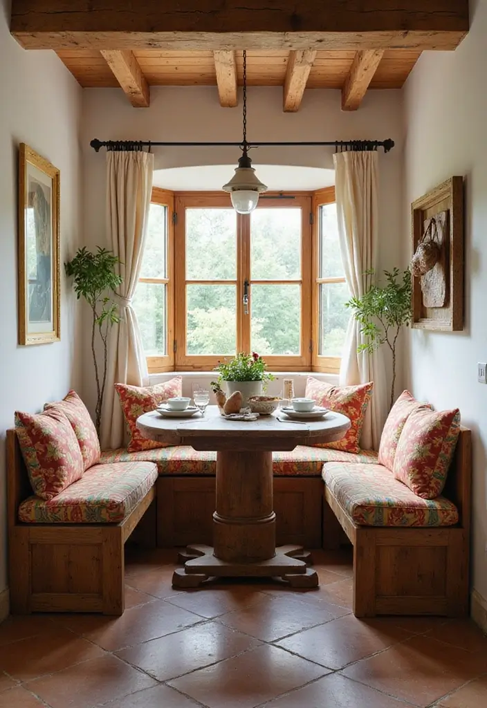 15 Stunning Mediterranean Kitchen Decor Ideas That'll Make You Want to Cook Every Day! - 10. A Cozy Dining Nook