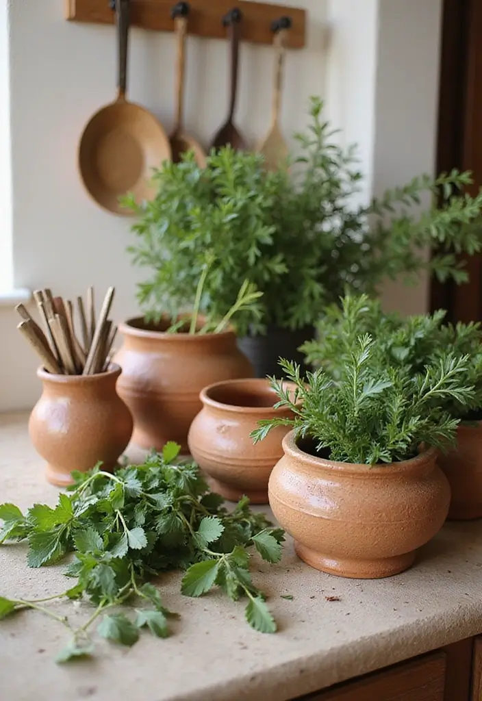 15 Stunning Mediterranean Kitchen Decor Ideas That'll Make You Want to Cook Every Day! - 11. Decorative Pots