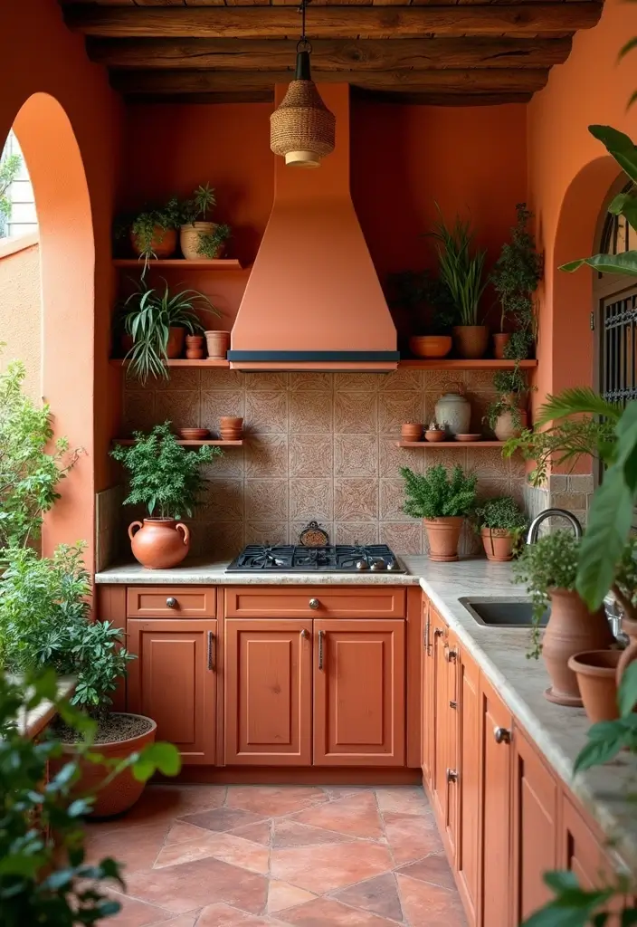 15 Stunning Mediterranean Kitchen Decor Ideas That'll Make You Want to Cook Every Day! - 6. Terracotta Accents