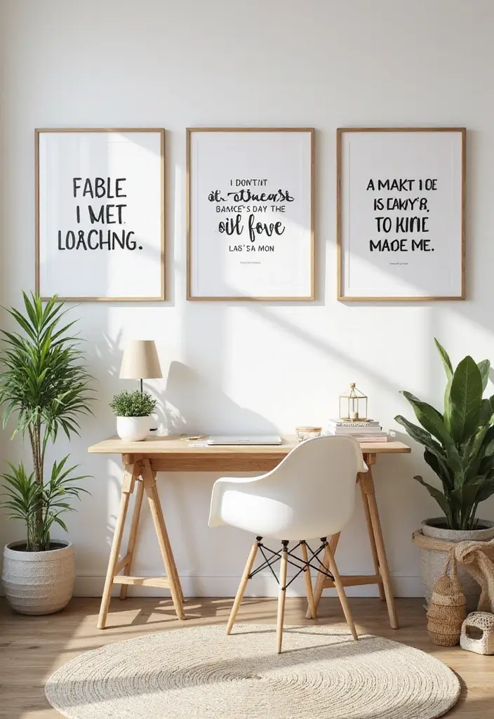 15 Trendy Wall Art Ideas That'll Transform Your Space Into an Instagram Dream! - 10. Inspirational Quotes