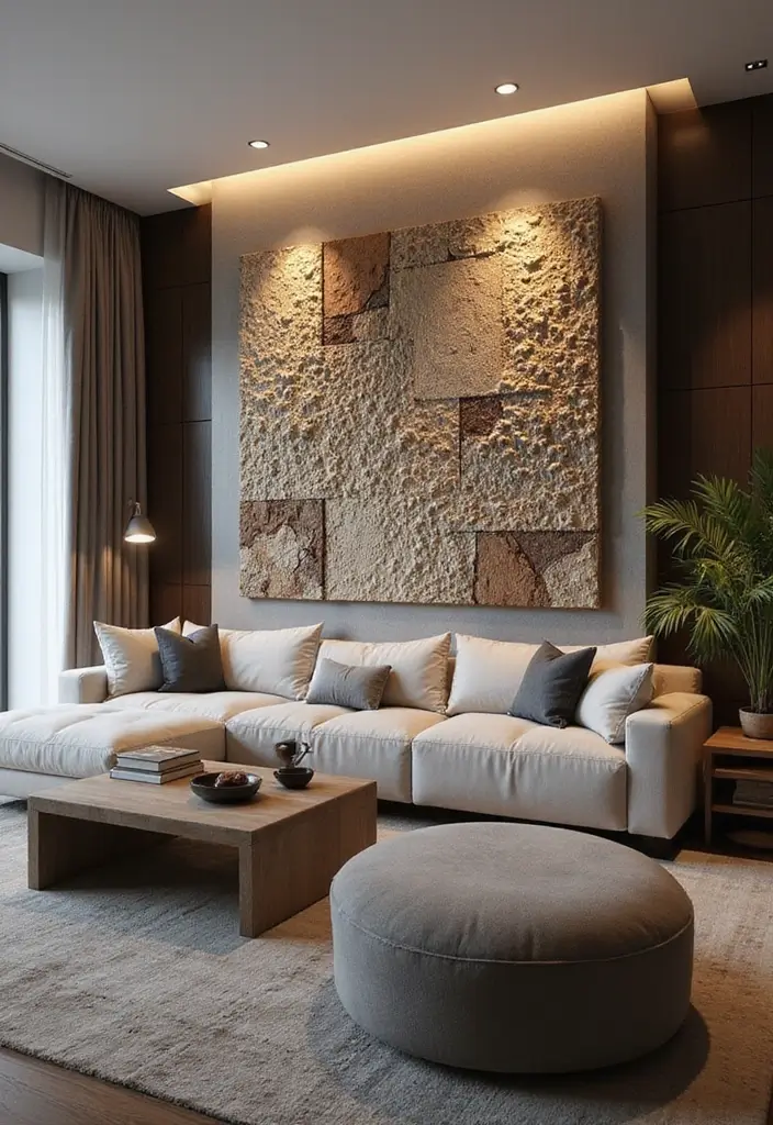 15 Trendy Wall Art Ideas That'll Transform Your Space Into an Instagram Dream! - 13. Art with Texture