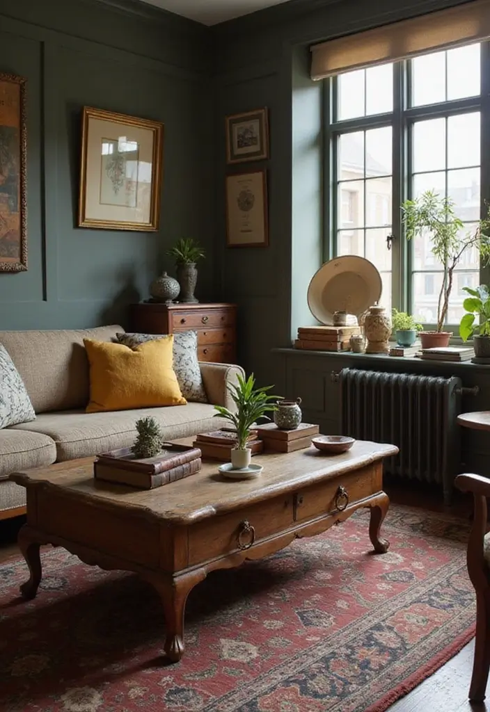 20 Ideas de Decoración que Transformarán Tu Hogar en un Refugio Acogedor (¡No Creerás la #7!) - 11. Incorporar Elementos Vintage