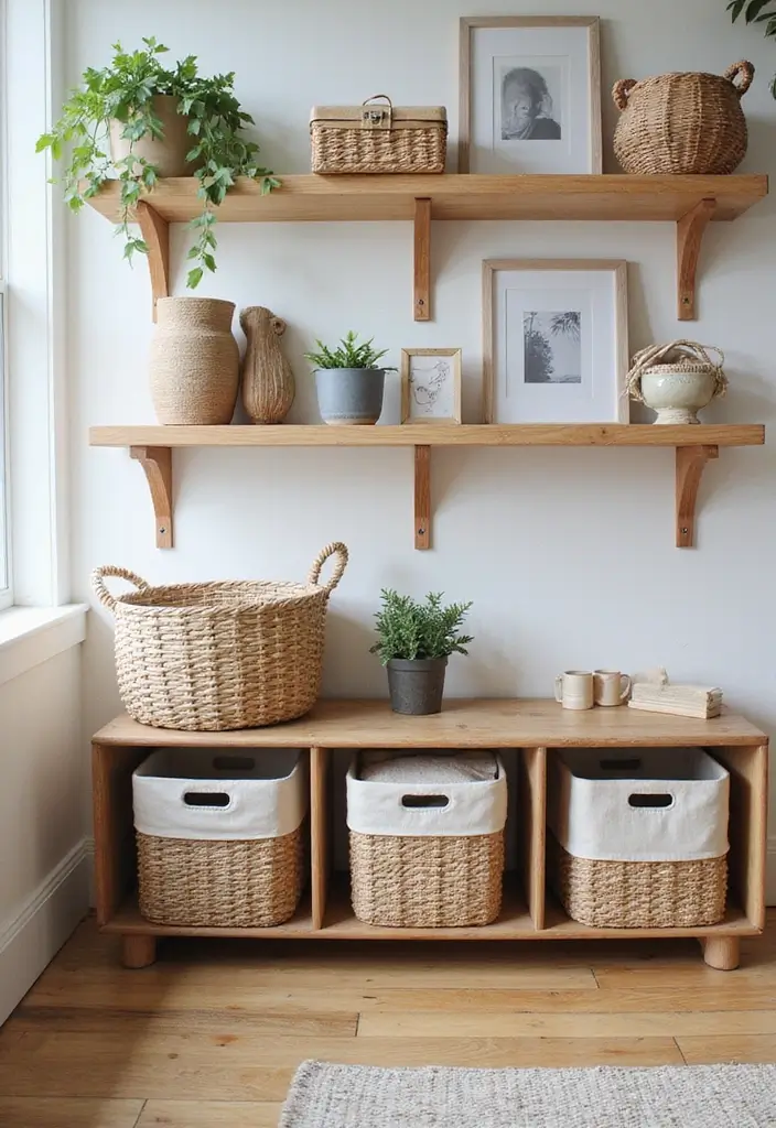 20 Ideas de Decoración que Transformarán Tu Hogar en un Refugio Acogedor (¡No Creerás la #7!) - 14. Mantener el Orden