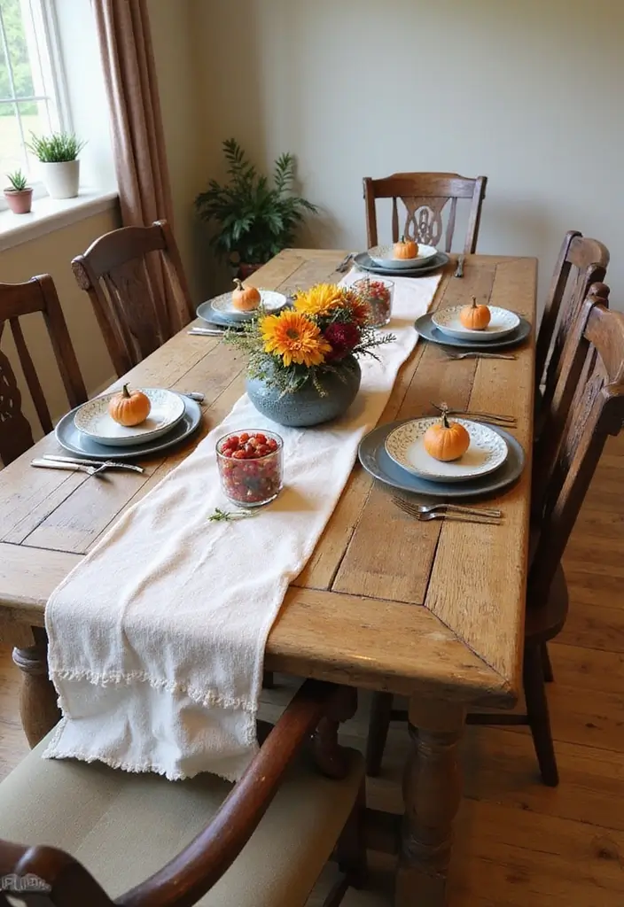 22 Rustic Farmhouse Decor Ideas That'll Make Your Home Feel Like a Cozy Retreat! - 10. Farmhouse Dining Table