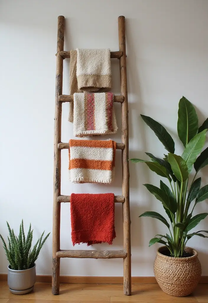 25 Mind-Blowing DIY Home Projects That'll Transform Your Space on a Budget! - 10. Decorative Ladder