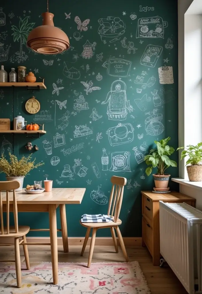 25 Mind-Blowing DIY Home Projects That'll Transform Your Space on a Budget! - 25. DIY Chalkboard Wall