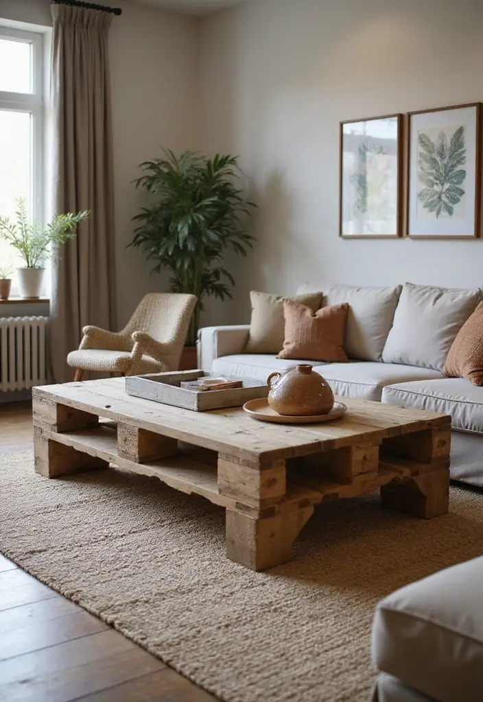 25 Mind-Blowing DIY Home Projects That'll Transform Your Space on a Budget! - 8. Pallet Coffee Table