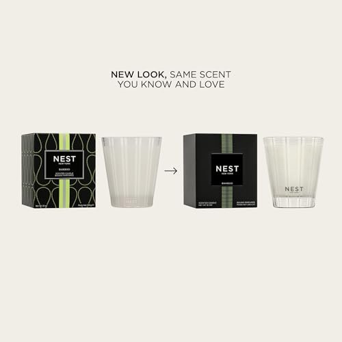 314SWrstEPL._SL500_.jpg NEST New York Bamboo Scented Classic Candle, 8.1 oz, 60-Hour Burn Time, Reusable Glass Container - Image 2