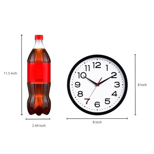 318h7YRVLfL._SL500_.jpg Roymnie 8-Inch Silent Non-Ticking Wall Clock: Modern Battery Operated Classic Decor for Any Room (Black) - Image 4