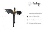 TwoDays 4th Wing Dragon Bookshelf Decor – Fantasy Romance Gifts for Book Lovers (8.5'' x 6.8'') - Image 2