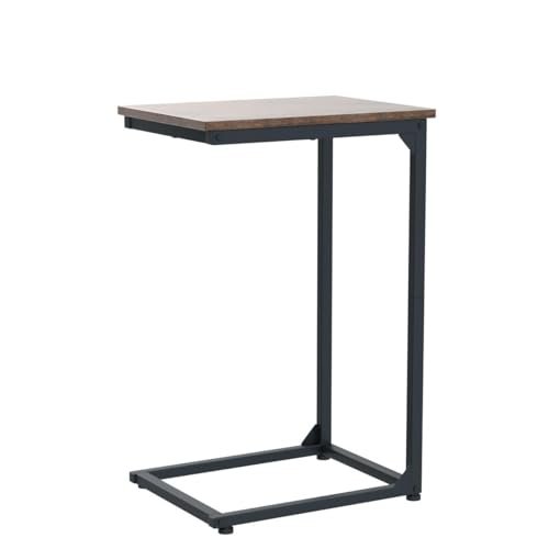 31L2A5HodoL._SL500_.jpg AMHANCIBLE C Shaped End Tables - Set of 2 TV Trays for Living Room & Small Spaces, Rustic Brown HET02CBR - Image 5