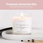 ThreeKin Warm Hugs Scented Candles: Natural Soy Wax, Aromatherapy Gift, Long-Lasting 75-Hour Burn, Lemongrass Lavender, Designed in USA. - Image 4