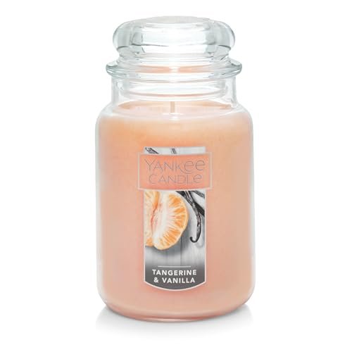 Yankee Candle Tangerine & Vanilla 22oz Large Jar Candle - Yankee Candle Tangerine & Vanilla Scented Classic 22oz Large Jar Single Wick Candle Over 110 Hours of Burn Time