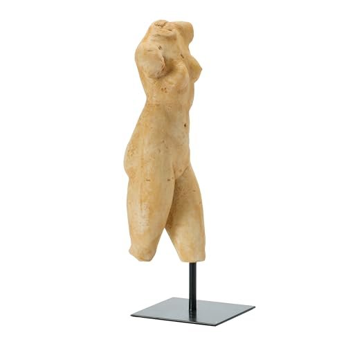 31XqzNCqalL._SL500_.jpg Creative Co-Op Resin Female Figure on Metal Stand with Plaster Finish – Stylish Decor Piece - Image 4