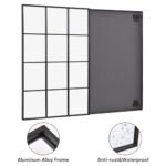 Suidia 30" x 40" Black Metal Framed Decorative Wall Mirror for Bedroom, Living Room & Entryway. - Image 7