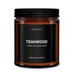 1OAK Scented Candles for Men - Teakwood & Masculine - Soy Wax, Long Burning Premium