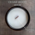 Coconut Wax Candle with Wood Wick - Paraffin Free, Long Lasting, Essential Oils, Smoke-Free (Fig, Large) - Image 2