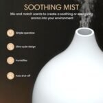 SALKING Essential Oil Diffuser Set (2-Pack) | 100ml Ultrasonic Diffusers with Auto Shut-Off & Warm White Lights for Home & Office - Image 3