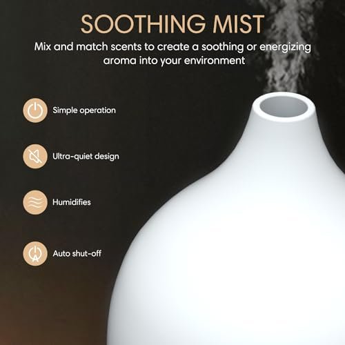 410zjhKT1SL._SL500_.jpg SALKING Essential Oil Diffuser Set (2-Pack) | 100ml Ultrasonic Diffusers with Auto Shut-Off & Warm White Lights for Home & Office - Image 3