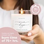 ThreeKin Warm Hugs Scented Candles: Natural Soy Wax, Aromatherapy Gift, Long-Lasting 75-Hour Burn, Lemongrass Lavender, Designed in USA. - Image 2