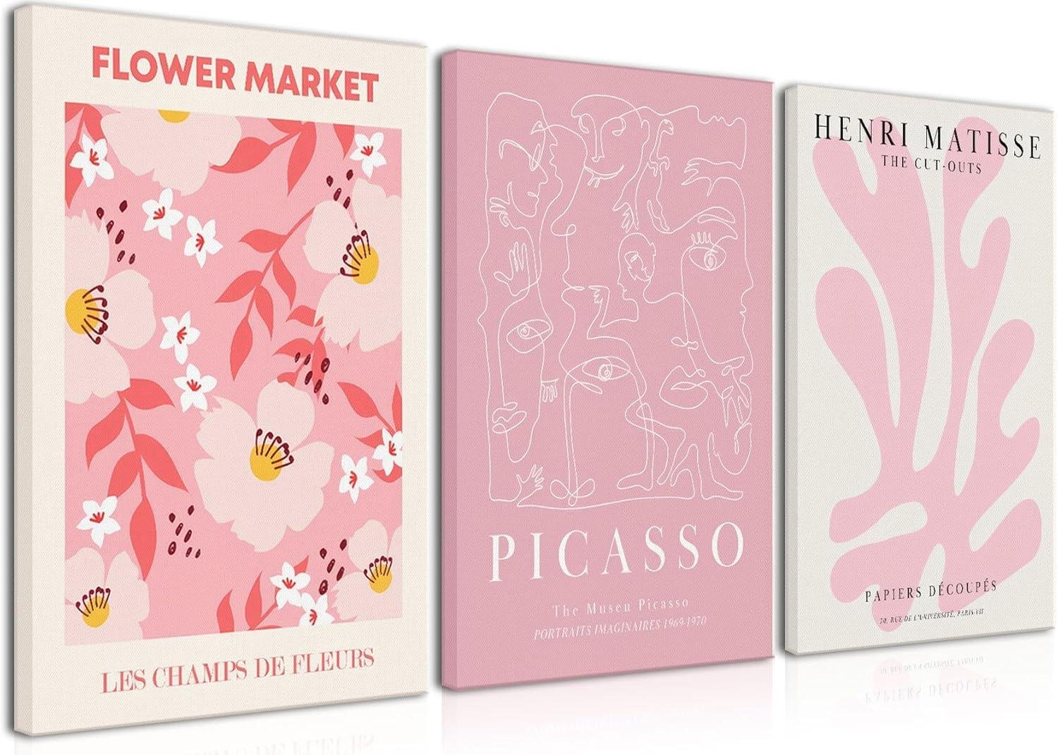 Our Review: Minimalist Pink Canvas Trio for Modern Spaces