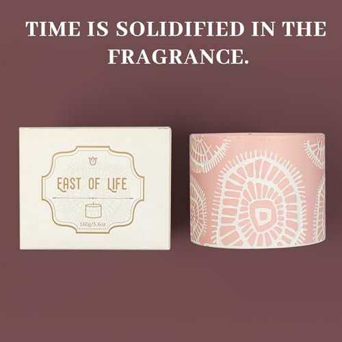 412dF0DYqhL._SL500_.jpg Sandalwood Scented Candle in Minimalist Plaster Jar - 7oz Long-Lasting Soy Wax for Home & Meditation - Image 7