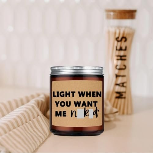 414GqxmMY7L._SL500_.jpg LEIOH Anniversary & Valentine's Day Gifts: Funny Lavender Candle for Him, Her, Boyfriend, Girlfriend, Birthday & Christmas - Image 3