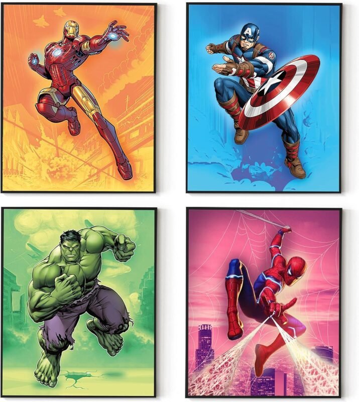 We Decorate Superhero Dreams: Avengers Wall Art Set
