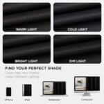 Joydeco 84-Inch Blackout Curtains - Thermal Insulated, Noise-Reducing Room Darkening Drapes, 2 Panels for Bedroom & Living Room - Image 8