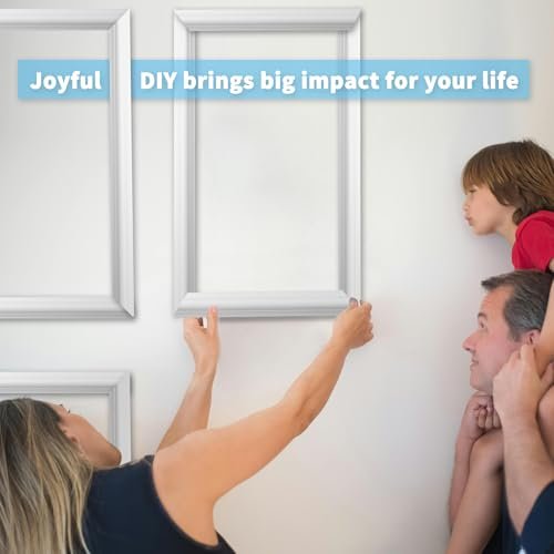 417TqBPTGYL._SL500_.jpg Art3d Pre-Cut Wainscoting Panel Set: 6 Ready-to-Install Wall Molding for Living Room & Bedroom Décor - Image 7