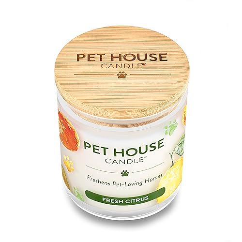 417Z3AzuRTL._SL500_.jpg Pet House Citrus Candle: Long-Lasting, Plant-Based, Clean-Burning Candle for Pet Odor Control. - Image 3
