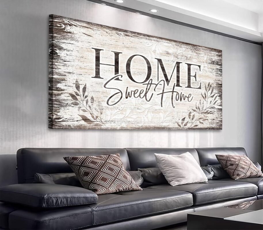 We Cozied Up with arteWOODS’ Rustic Home Sweet Home Sign