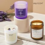 VALLYDOM Scented Candles, 7.5oz Relaxing Aromatherapy Candle with Wooden Wick—45hrs of Stress Relief for Men & Women. Perfect Birthday Gift! - Image 6