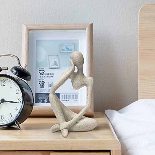 418IKxw5BPL._SL500_.jpg Prosfalt Sandstone Resin Abstract Sculpture - Left Reverie Figurine for Home & Office Decor - Image 5