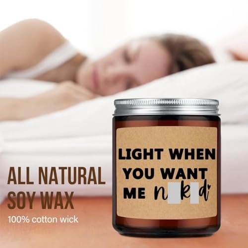 418qAvaWdL._SL500_.jpg LEIOH Anniversary & Valentine's Day Gifts: Funny Lavender Candle for Him, Her, Boyfriend, Girlfriend, Birthday & Christmas - Image 2