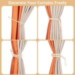 Wood Bead Curtain Tiebacks - KLOGTSIND Set of 2 Holdbacks for Thin/Thick Draperies, Boho Farmhouse Decor. - Image 3
