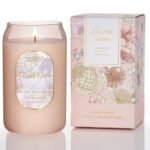 M&SENSE Aromatherapy Pink Soy Scented Candle Gift-Fresh Roses Scent, 10.6 oz, 60-Hour Burn, Elegant Stress Relief Candles Gift for Birthday,Valentine's Day,Mother Day