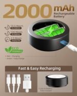 EZVALO Wall Picture Lights - 2000mAh Rechargeable, 3 Color Temps, 12 RGB, Remote Dimmable, 3-Pack. Perfect for Art Display! - Image 2