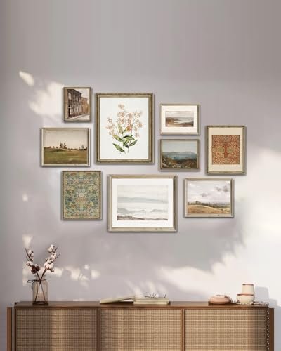 41DpApZQ6oL._SL500_.jpg Vintage Gallery Wall Art Set - Retro Farmhouse Nature Canvas Prints for Living Room Decor【Unframed】 - Image 7