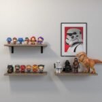 DOLLFIO Wall-Mounted Floating Shelves - 3 Set Wooden Shelves for Bedroom, Living Room, and Bathroom Décor. - Image 5