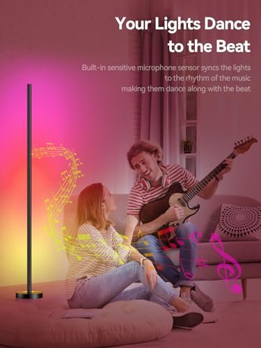41FcbqmQxmL._SL500_.jpg OIYN Smart RGBICW LED Corner Floor Lamp: 16M DIY Colors, 68+ Scenes, Music Sync, App & Remote Control. Perfect for Living Rooms, Bedrooms, and Game Rooms! - Image 4