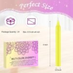 Tobeape 24 Pack Mini 4-Inch Assorted Color Spell Chime Candles for Rituals, Parties & Meditation - Image 7
