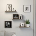 DOLLFIO Wall-Mounted Floating Shelves - 3 Set Wooden Shelves for Bedroom, Living Room, and Bathroom Décor. - Image 7