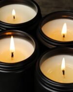 AOOVOO Men's Scented Candle Set - 4 Pack, 36oz Soy Wax, 200 Hour Burn, Sandalwood Oud & More - Image 2