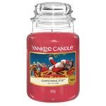 Yankee Candle Christmas Eve Scented, Classic 22oz Large Jar Single Wick Candle, Over 110 Hours of Burn Time