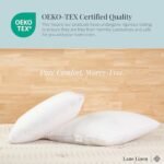 LANE LINEN 18x18 White Throw Pillow Inserts - Set of 2, Down Alternative for Sofa & Bed - Image 5