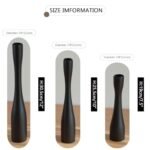 SDALI HOME Black Candle Holders Set of 3 (12"/10"/7.5" H) - Stylish Wooden Taper Candlestick Holders for Home Decor - Image 4