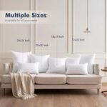 MIULEE Throw Pillow Inserts, Set of 2, 18x18 Inches, Filled with 100% Virgin Fiber for Couch or Bed. - Image 7